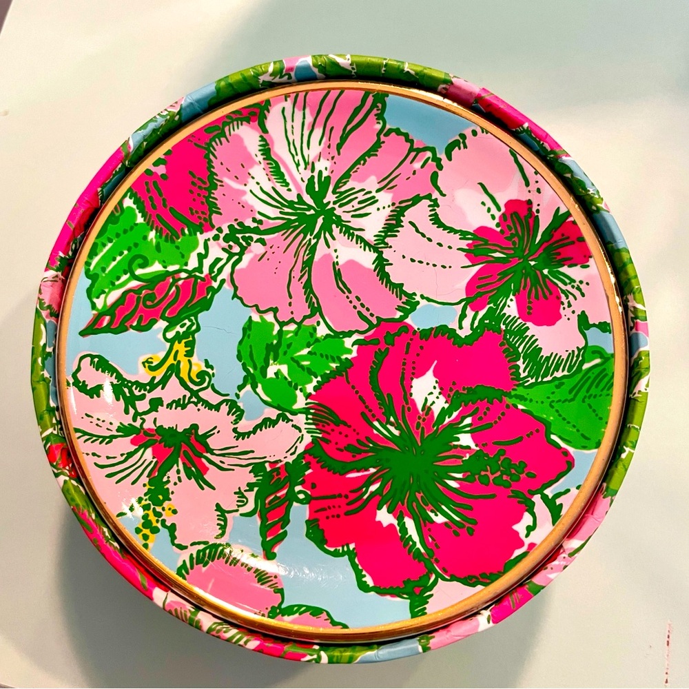 Lilly Pulitzer Floral Ceramic Coasters